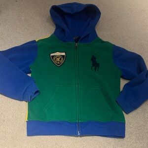 Polo by Ralph Lauren Kids Hoodie in Green and Blue jacket
